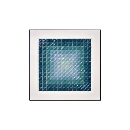 Square Gradient Mosaic Acrylic Installation Art