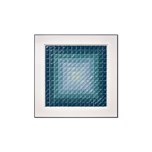 Square Gradient Mosaic Acrylic Installation Art