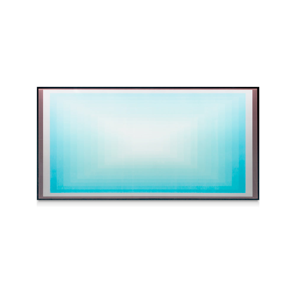 Blue Gradient Acrylic Installation Art