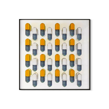 Glowing Capsule Acrylic Installation Art