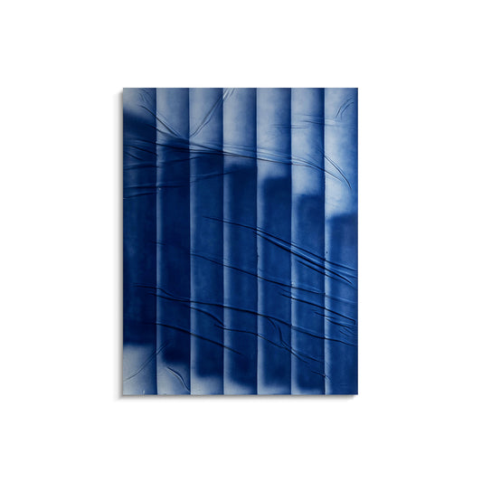 Blue Gradient Fabric Installation Art