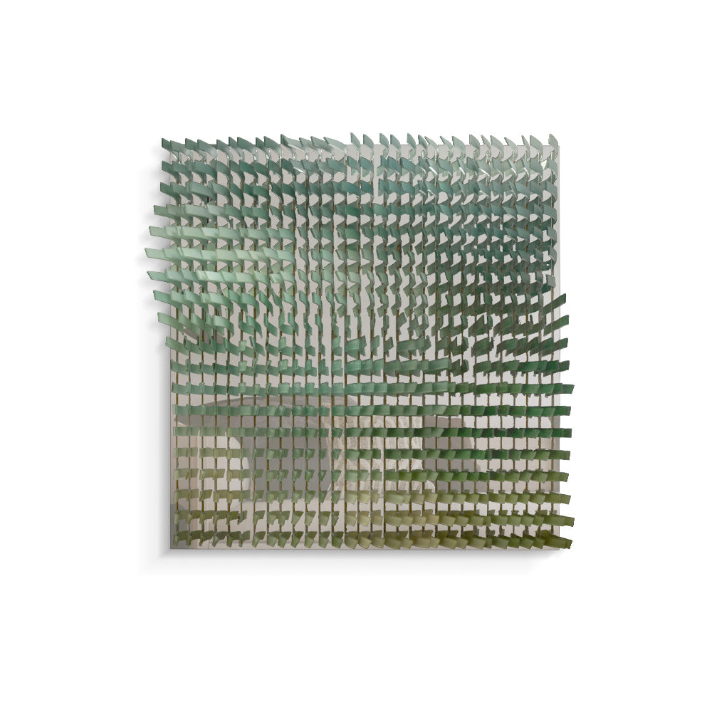 Green Gradient Acrylic Installation Art