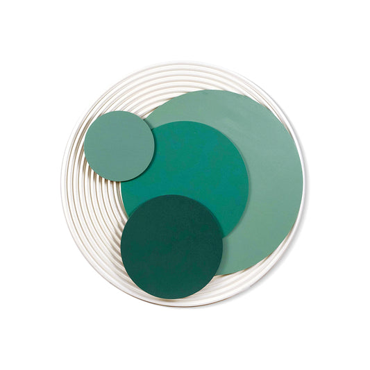 Circular Green Acrylic Installation Art