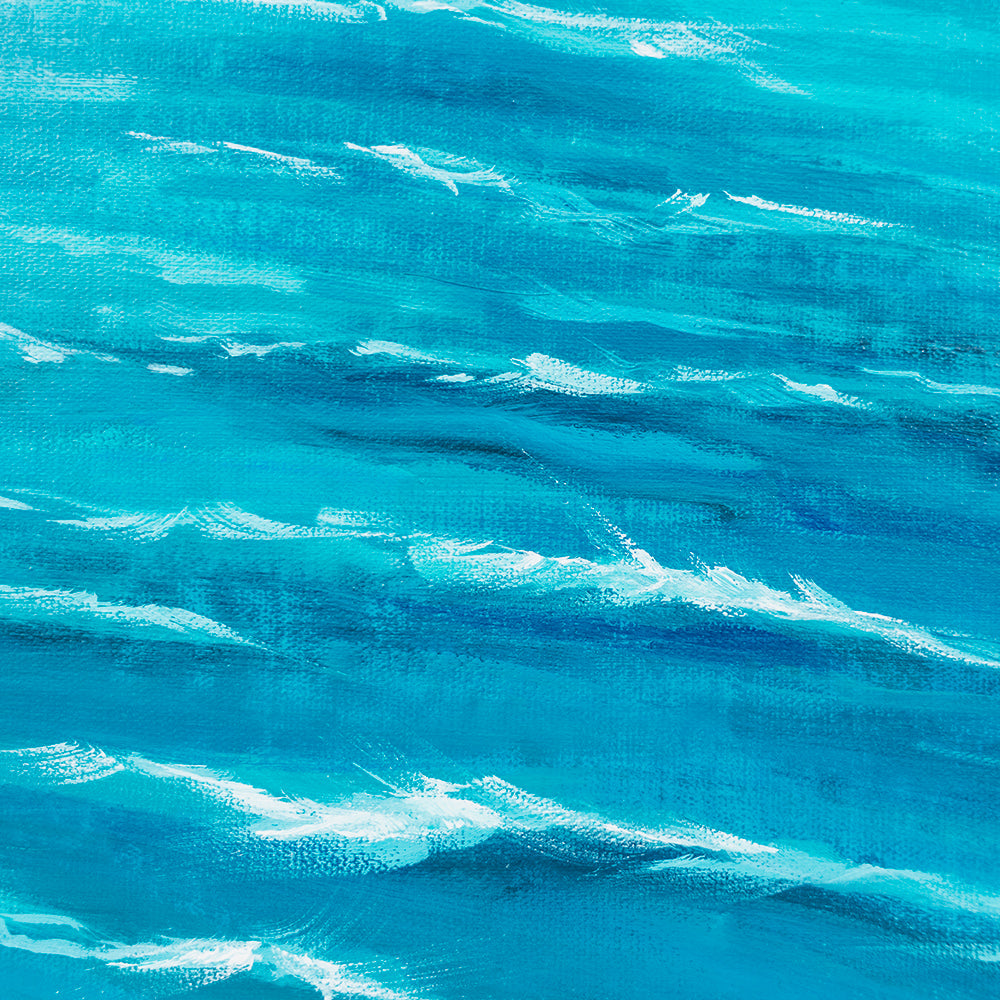 Blue Sea Acrylic Painting