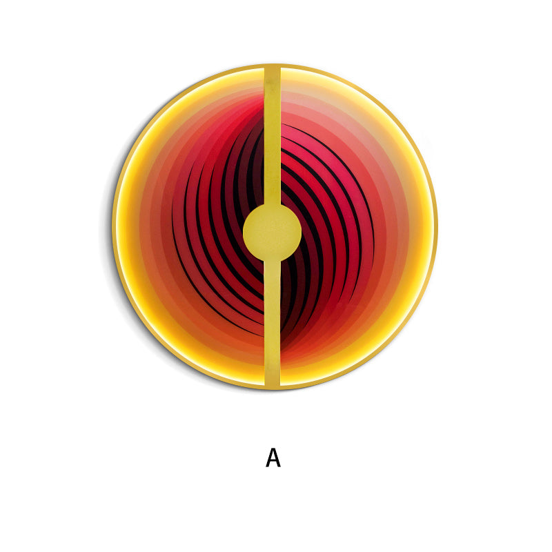 Two Semicircle Light Installation Art